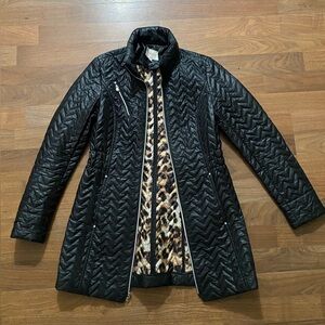Laundry by Shell Segal Coat​​ Leopard Print Inside NWOT